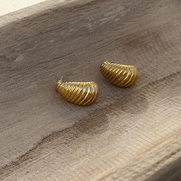 Adelle 18K Gold Plated Earrings - Picture 1 of 4